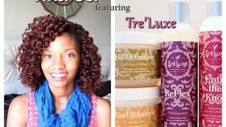 TreLuxe review amp twist out demo natural hair [upl. by Hoffert]