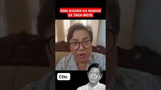 GUANZON KAY BBM MAAWA KA NAMAN SA TAGABICOL bagyongkristine shorts short [upl. by Keverian10]