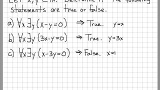 Proof and Problem Solving  Quantifiers Example 03 [upl. by Claribel257]