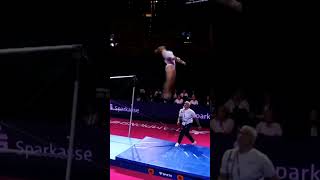 Gymnast PASSES OUT after dismount sports gymnastics fail [upl. by Honorine]