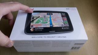 TomTom GO 62005200 WiFi unboxing [upl. by Suilmann]