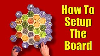 Game Rules  Settlers Of Catan  How To Setup The Board HD [upl. by Gwynne148]