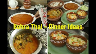 Bohra Thal Recipes For Dinner  Viral Kulhad pizza Bohra Chicken Kaari Egg Pudding [upl. by Hertzfeld]