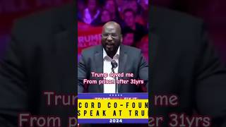 Cofounder death row record speak at Trumps rally [upl. by Casilda774]