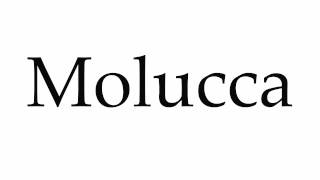 How to Pronounce Molucca [upl. by Llenart]