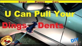 2 How To Remove Simple Door DINGS amp DENTS for DIYers [upl. by Yecam]