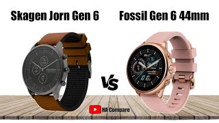 Skagen Jorn Gen 6 Hybrid vs Fossil Gen 6 44mm  HA Compare [upl. by Mcgregor]