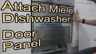 fitting a doorkick panel to our dishwasher Miele G6620SCi [upl. by Rubinstein271]