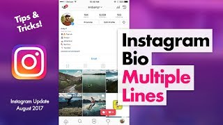 How to Edit Instagram Bio  Multiple Lines Tips amp Tricks [upl. by Eicyac]