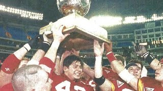 November 27 1995  CIAU  Vanier Cup  Calgary Dinos vs Western Ontario Mustangs [upl. by Winne]