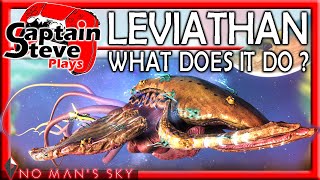 No Mans Sky What Can You Do With The Space Whale Leviathan Organic Frigate Captain Steve NMS Guide [upl. by Chassin]