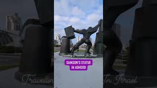 Samsons Statue in Ashdod israel holyland biblicalplace holylandisrael biblicalcity travel [upl. by Ayouqes]