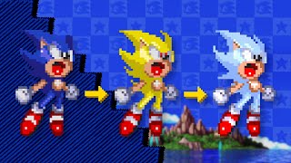 Sonic 3 AIR Tranform into Both Super amp Hyper Sonic New System [upl. by Oicnanev]