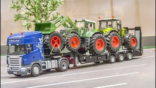 AWESOME RC farming Tractors Trucks Equipment in 132 scale [upl. by Ylrebme920]