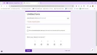 Rating Question in Form Google Form [upl. by Acinoev]