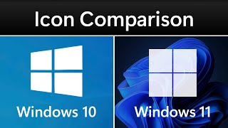 Windows 11 Icons vs Windows 10 Icons [upl. by Wenz]