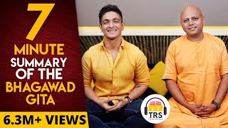 Gaur Gopal Das Monk Explains Bhagawad Gita In 7 Minutes  Beerbiceps  The Ranveer Show [upl. by Winwaloe]