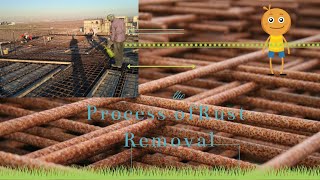 How To Remove The Rust From Reinforcement Steel Bars [upl. by Zizaludba83]