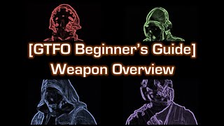 GTFO Beginners Guide 1 Weapon Overview [upl. by Essilec]