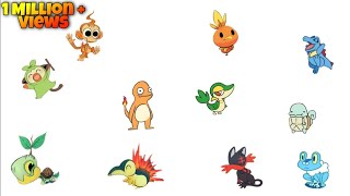 All 24 Starter Pokemon Evolutions 2021 [upl. by Sined]