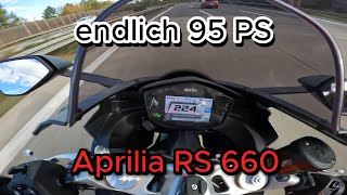 95 PS   Aprilia RS 660 [upl. by Nehtiek]