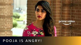 Pooja Hegde Is Angry On Mahesh Babu  Maharshi  Amazon Prime Video [upl. by Lipps174]