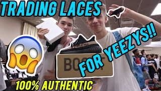 TRADING LACES FOR YEEZYS NOT CLICKBAIT [upl. by Nailil]