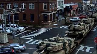 Military Tanks through La Grange KY [upl. by Colinson]