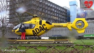 ADAC Eurocopter EC135 DHBYH Landing  Germany Berlin Benjamin Franklin 281214 [upl. by Jahdiel544]