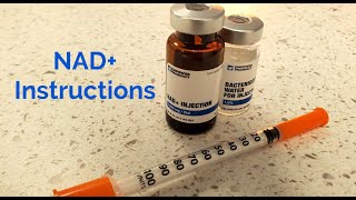 Starting NAD Injection therapy How to reconstitute Mix amp inject NAD shots NAD By MedClub [upl. by Bej]