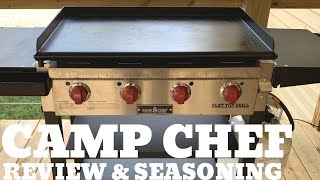 Camp Chef Flat Top Grill Review and First Seasoning [upl. by Dachy]