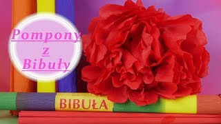 DIY • Pompony z Bibuły • Kreatywne zabawy • Tutorial [upl. by Okomom]