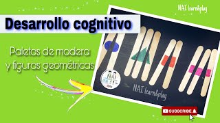 CÓMO crear figuras geométricas con PALETAS DE MADERA Reforzamos el desarrollo cognitivo 🤩 [upl. by Casper965]