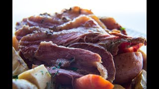 Corned Beef and Cabbage Traditional  Oven Roasted  With DIY Corned Beef Seasoning [upl. by Amerak]