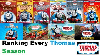 Ranking Thomas Seasons S1S25 Tier List [upl. by Egnalos]