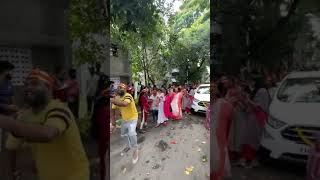 Durga visarjan procession inside CPWD QUARTERS HSR LAYOUT Bangalore on 05092022 [upl. by Cormick800]