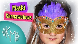 Maski karnawałowe  Jak zrobić Maskę Wenecką  Kreatywna Mama [upl. by Kosaka]