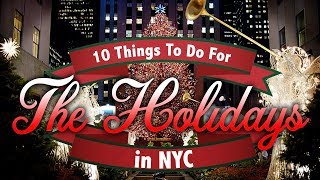 CHRISTMAS in NYC 10 MUST DO Activities For The Holidays 🎄5th Avenue Rockefeller Center amp More [upl. by Franklyn925]