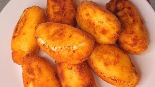 ‼️Croquetas Cremosas en 5 Minutos‼️ Sin Harina de trigo te sorprenderá lo fáciles y ricas que son 😱 [upl. by Calvano]