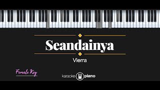 Seandainya  Vierra KARAOKE PIANO  FEMALE KEY [upl. by Elades]