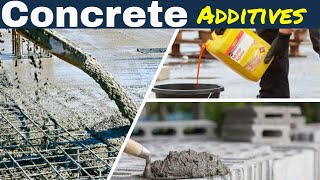 What is Concrete admixtures  Additives  Types [upl. by Nedda]