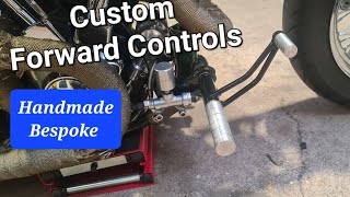 Handmade Custom Motorcycle How I Build Forward Controls Engineering [upl. by Vallo]