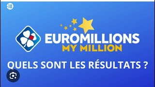 EUROMILLION RÉSULTAT TIRAGE GAGNANT DU VENDREDI 8 AOÛT [upl. by Paquito]