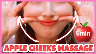 Get Apple Cheeks Fuller Cheeks with This Massage  Lift Sagging Cheeks [upl. by Oirom748]