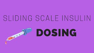 How to Dose Sliding Scale Insulin for Medstudents Residents and Nurses [upl. by Teiv]