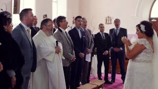 Flash Mob Wedding Ceremony  Catholic Style [upl. by Sarilda]