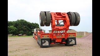 Trail King Hydraulic Flip Axle Operations [upl. by Aicilaana]