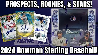 PROSPECTS ROOKIES amp STARS 2024 Topps Bowman Sterling Baseball Hobby Box Review [upl. by Nagar980]