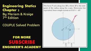 STATICS  Chapter 2  P278  Couple  7th Edition  Engineers Academy [upl. by Haleigh236]