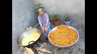 ALOO BHUJIA  Namkeen recipe Prepared By Grandma  Village Cooking  Village Food  recipe [upl. by Neliac]